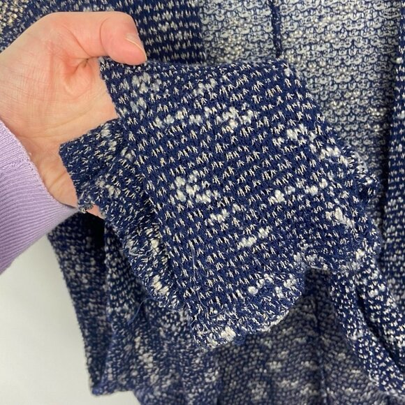 Urban Outfitters Slouchy Open Front Blue Cardigan Stretch Knit Long Oversized S - Picture 6 of 8